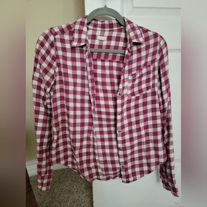 Hollister l/s plaid shirt